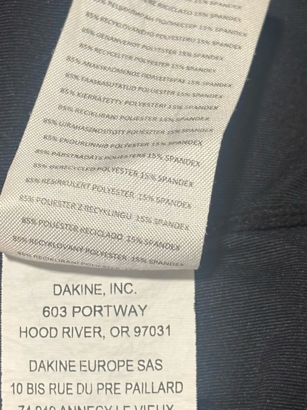 Dakine Black & Teal Long Sleeve Performance Rash Guard